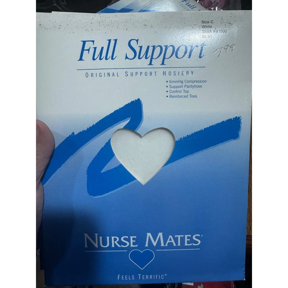 Nurse Mates Full Support Hosiery 5 Pack Mixed Colors Maternity 6mmHg Compression